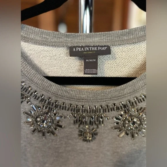 A pea in the pod maternity sweatshirt size m - Picture 6 of 9